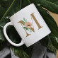 Monogramă flori - Cană