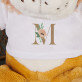 Monogramă flori - Jucărie de pluș