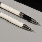 Monogramă flori - Set de scris în penar de piele