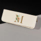 Monogramă flori - Set de scris în penar de piele