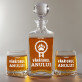 Vânătorul anului - Set cu carafă și pahare pentru whisky
