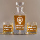 Vânătorul anului - Set cu carafă și pahare pentru whisky