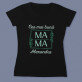 Cea mai bună mamă frunze - Tricou negru pentru femei