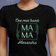 Cea mai bună mamă frunze - Tricou negru pentru femei