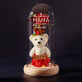 cea mai bună mamă din lume - Trandafir etern cu ursuleț de pluș
