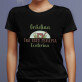 Grădina îmi este terapia - Tricou negru pentru femei