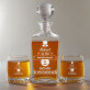 El nu îmbatrânește - Set cu carafă și pahare pentru whisky