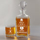 El nu îmbatrânește - Set cu carafă și pahare pentru whisky