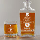 El nu îmbatrânește - Set cu carafă și pahare pentru whisky