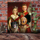 Cuplul regal cu animalele lor - Portret Regal