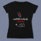 Asistentă medicală - Tricou negru pentru femei