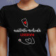 Asistentă medicală - Tricou negru pentru femei