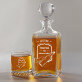 Toarnă ca nimeni altul - Set cu carafă și pahare pentru whisky