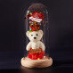 proiect propriu - Trandafir etern cu ursuleț de pluș