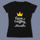 Queen of everything - Tricou negru pentru femei