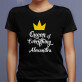 Queen of everything - Tricou negru pentru femei