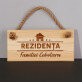 Rezidență - Placă de lemn