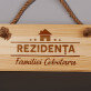 Rezidență - Placă de lemn