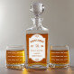 Single barrel - Set cu carafă și pahare pentru whisky