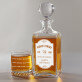 Single barrel - Set cu carafă și pahare pentru whisky