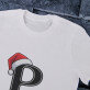 Inițală de Crăciun cu nume - Tricou pentru bărbați