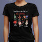 Esențiale de crăciun - Tricou negru pentru femei