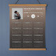 Melodia ta - Calendar cu lamele din lemn Melodia ta - Calendar cu lamele din lemn