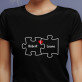 Tu și eu - Tricou negru pentru femei