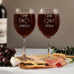 We love each other - Două pahare pentru vin cu gravură