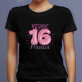Veșnic 16 - Tricou negru pentru femei