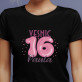 Veșnic 16 - Tricou negru pentru femei