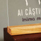 Ai câștigat inima mea - Imprimare pe sticlă acrilică