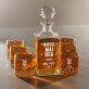 Mai bea - Set cu carafă și pahare pentru whisky