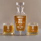 Mai bea - Set cu carafă și pahare pentru whisky
