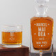 Mai bea - Set cu carafă și pahare pentru whisky Mai bea - Set cu carafă și pahare pentru whisky