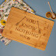 You know nothing - Tocător din bambuc