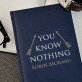 You know nothing - Caiet de notițe