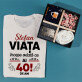 Set cadou de a 40-a aniversare cu tricou bărbați