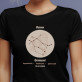 Zodie gemeni - Tricou negru pentru femei