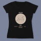 Zodie leu - Tricou negru pentru femei