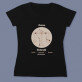 Zodie balanță - Tricou negru pentru femei