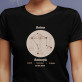Zodie balanță - Tricou negru pentru femei