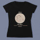 Zodie vărsător - Tricou negru pentru femei